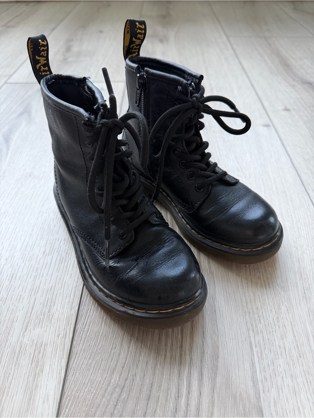 Dr. Martens Airwair Boots Boys 12 Bouncing Soles Black Fall